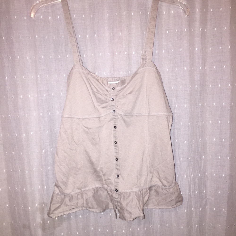 Tank top with buttons